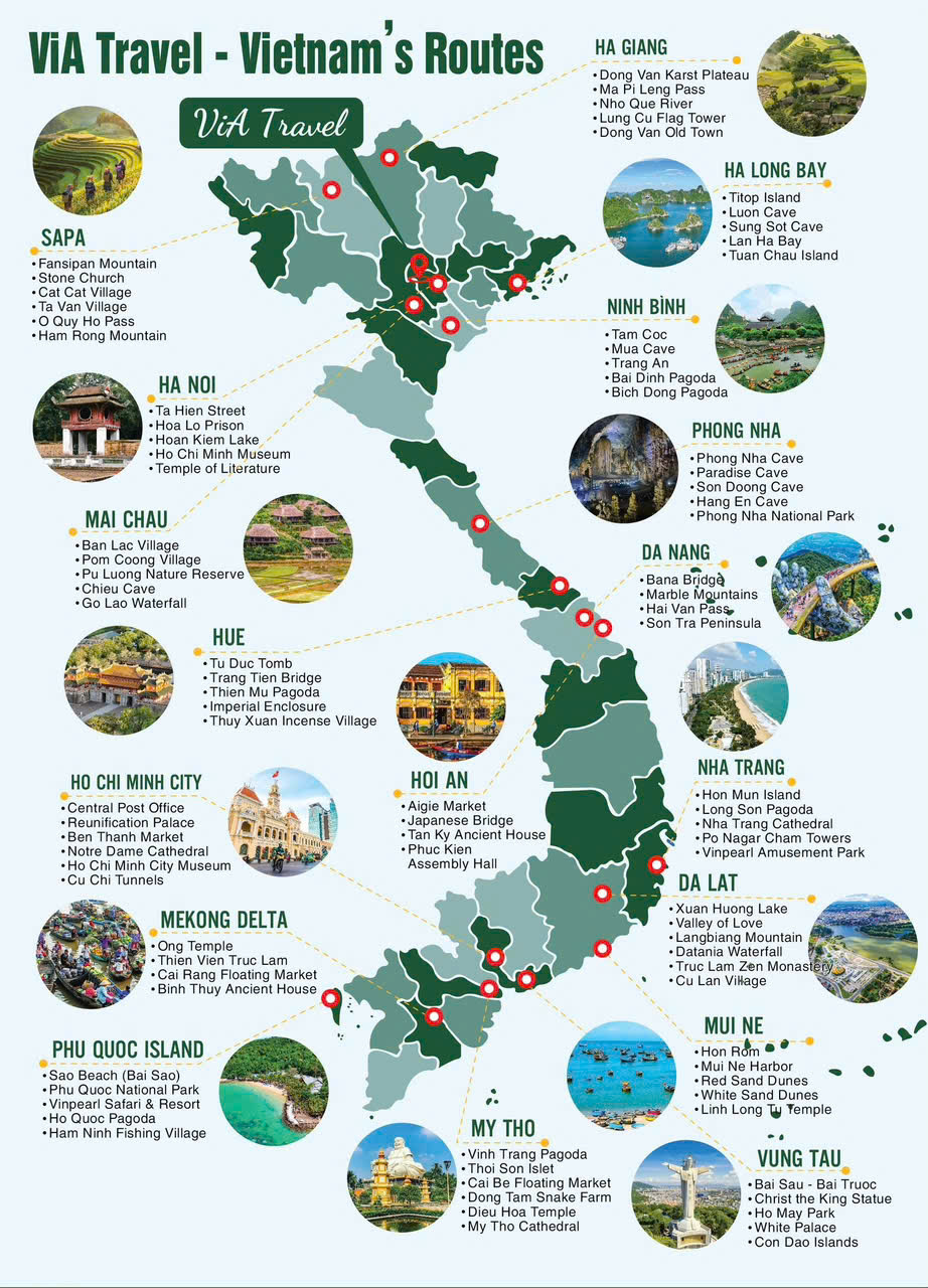 Vietnam Travel Map